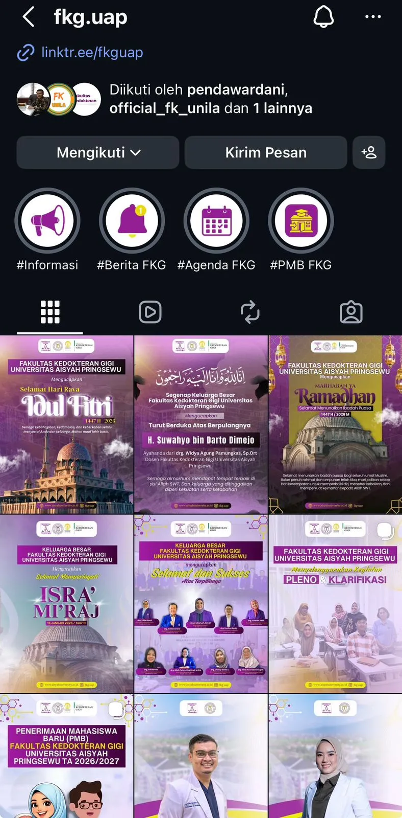FKG UAP Instagram Design & Brand Identity